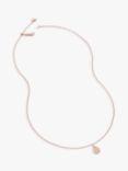 Monica Vinader Ziggy Mini Petal Pendant Necklace, Rose Gold