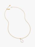 Monica Vinader Riva Kite Diamond Pendant Necklace, Gold