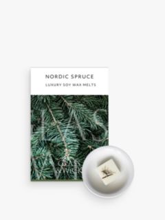 Glass & Wick Nordic Spruce Wax Melts, Pack of 6