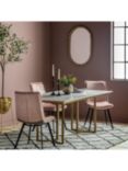 Gallery Direct Wren Marble 6 Seater Fixed Dining Table