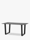 Gallery Direct Coen 6 Seater Dining Table, Black/Black