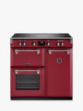 Stoves Richmond Deluxe 90cm Electric Range Cooker with Induction Hob, Chilli Red