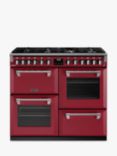 Stoves Richmond Deluxe 100cm Dual Fuel Range Cooker, Chilli Red