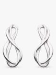 Kit Heath Infinity Stud Earrings, Silver