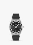BOSS 1514075 Men's Candor Leather Strap Watch, Black