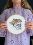MakeBox & Co Floral Skull Embroidery Kit