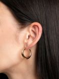 Astrid & Miyu Dome Hoop Earrings, Gold
