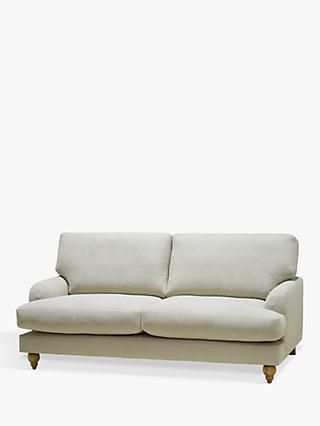 John Lewis Clover Large 3 Seater Sofa, Light Leg, Fine Chenille Natural