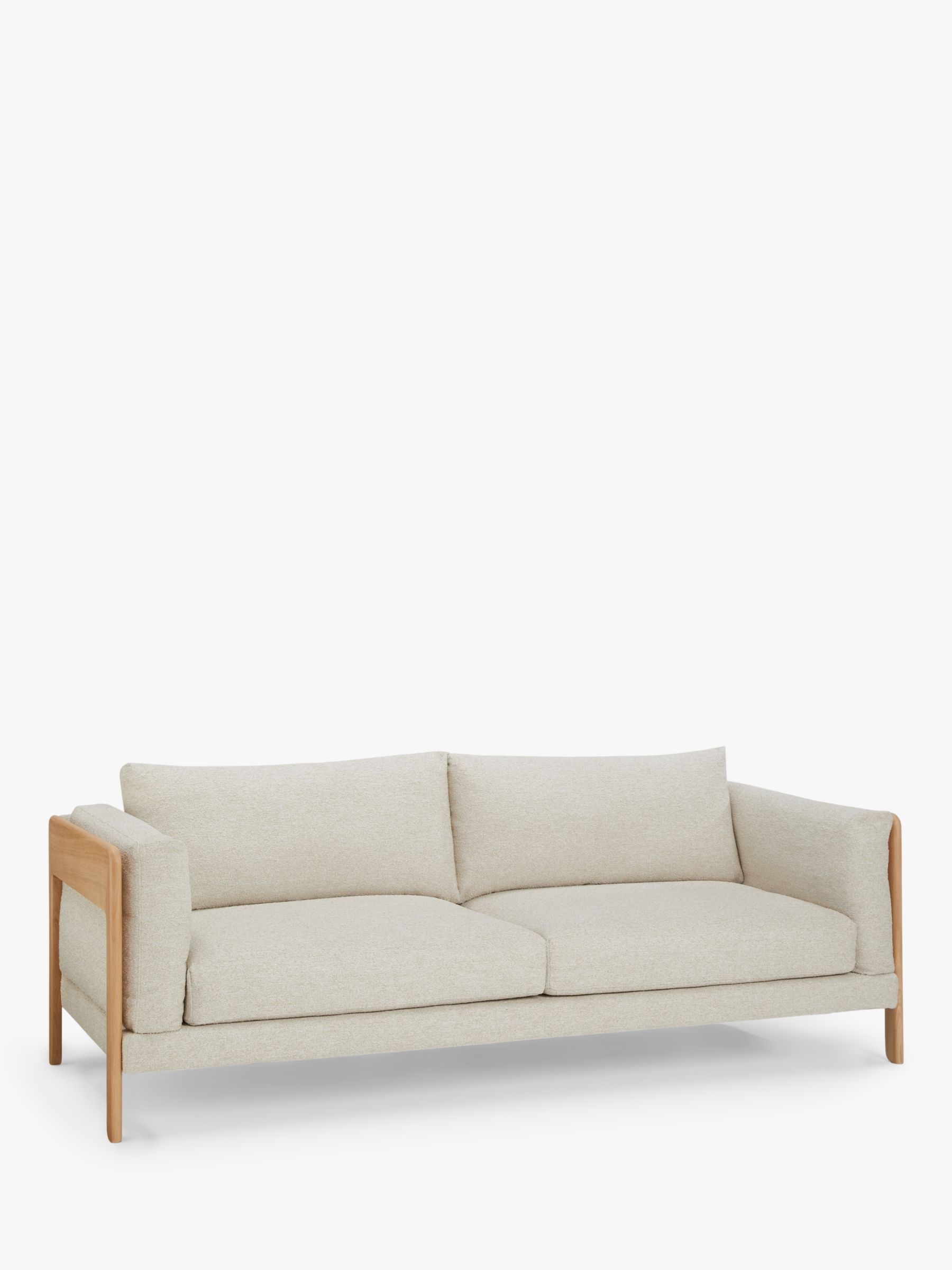 Nest Range, John Lewis Nest Grand 4 Seater Sofa, Light Leg, Natural Boucle