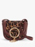See By Chloé Mara Small Cross Body Leather Bag, Copper Brown