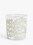 John Lewis ANYDAY Mila Floral Print Glass Tumbler, 380ml, Clear/White