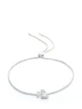 Lauren Ralph Lauren Sterling Silver Logo Toggle Chain Bracelet, Silver