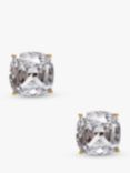 kate spade new york Glass Square Stud Earrings, Gold/Clear