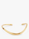 Dinny Hall Open End Wave Cuff, Gold