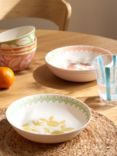 John Lewis Orangery Melamine Pasta Bowl, Set of 4, 22cm, Multi