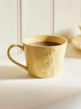 John Lewis Floral Debossed Stoneware Mug, 300ml