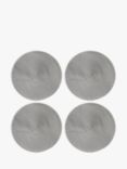 John Lewis ANYDAY Round Braided Placemats, Set of 4, Steel Grey