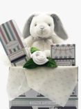 Babyblooms Personalised Hello Baby Bunny Gift Set, White/Grey