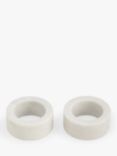 John Lewis White Marble Napkin Rings, Set of 2