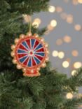 John Lewis Beaded London Eye Christmas Tree Bauble, Multi