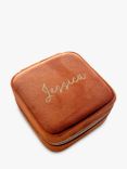 Solesmith Personalised Velvet Travel Jewellery Box, Orange