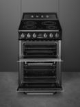 Smeg Victoria TR62 60cm Electric Range Cooker with Induction Hob, Black