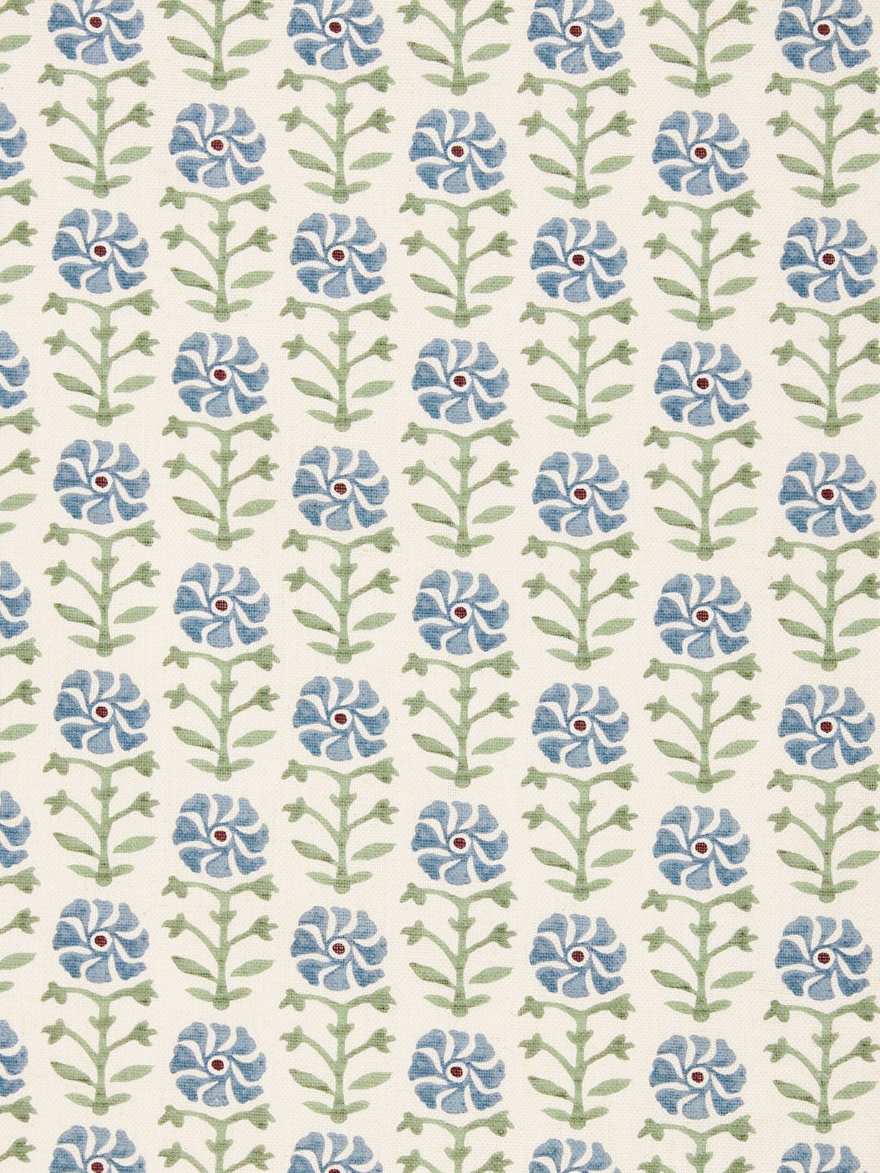 John Lewis Aria Furnishing Fabric, Lake Blue