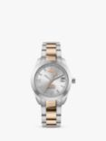 Vivenne Westwood Women's Fenchurch Date Bracelet Strap Watch, Silver/Rose Gold