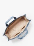 Michael Kors Gigi Large Empire Logo Jacquard Tote Bag, Denim/Multi