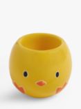 John Lewis Easter Stoneware Chick Egg Cup, Yellow/Multi