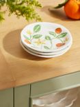 John Lewis Orangery Oranges Fine China Small Plate, 15cm, Orange/Multi