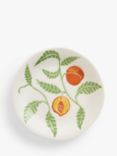 John Lewis Orangery Peaches Fine China Small Plate, 15cm, Orange/Multi