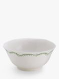 John Lewis Flora Fine China Cereal Bowl, 15.2cm, Green