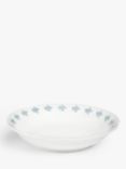 John Lewis Flora Border Fine China Pasta Bowl, 21cm, Blue/White