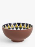John Lewis Lisbon Fine China Cereal Bowl, 15cm, Red/Multi