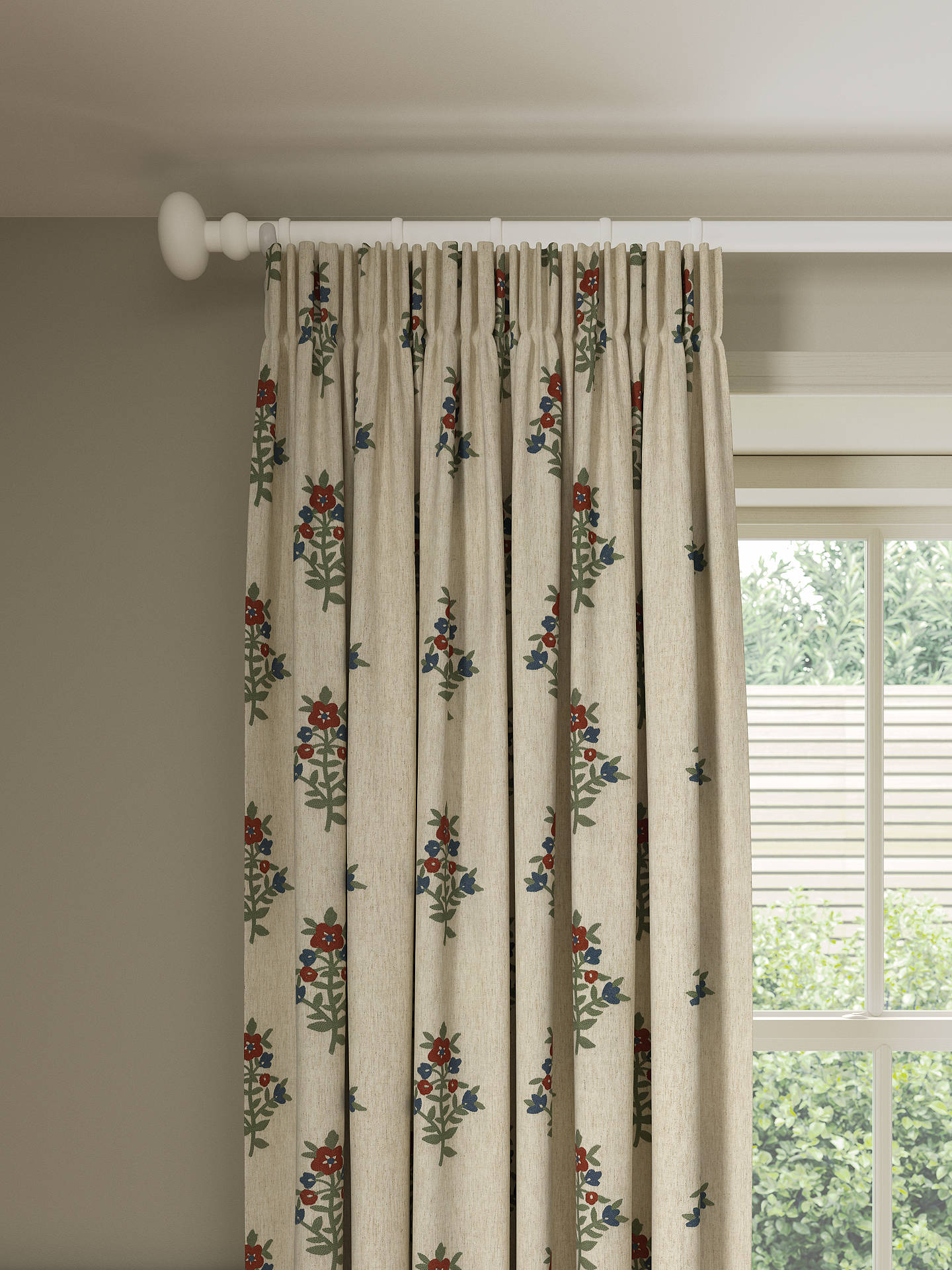 John Lewis Kamala Embroidery Made to Measure Curtains, Multi