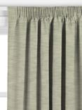 John Lewis BCI Cotton Linen Slub Made to Measure Curtains or Roman Blind, Green