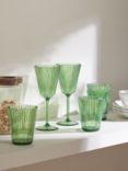 John Lewis Orangery Plastic Wine Glass, Set of 4, 250ml, Green