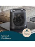 Dreamland Silent Power Comfort Electric Heater, Black