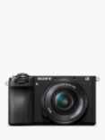 Sony A6700 Compact System Camera with 16-50mm Power Zoom Lens, 4K Ultra HD, 26MP, OLED Viewfinder, Wi-Fi, Bluetooth, 3" Vari-Angle Touch Screen, Black