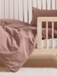 Bedfolk Toddler Duvet Cover Set, 140 x 120cm, Rust