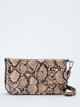 John Lewis ANYDAY Sleek Snake Print Flapover Shoulder Bag