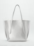 John Lewis ANYDAY Sia East/West Minimal Tote Bag, Silver