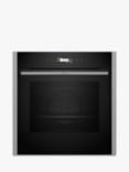 Neff N70 Slide and Hide B54CR71N0B Built In Self Cleaning Electric Single Oven, Stainless Steel