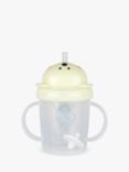 TUM TUM Tippy Up Polar Bear Glow In The Dark Baby Cup with Weighted Straw, 200ml, Yellow