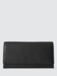 John Lewis Mason Leather Purse, Black