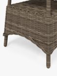 John Lewis Rye Woven Square Garden Side Table, Natural