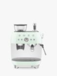 Smeg EGF03 Espresso Machine, Pastel Green