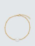John Lewis Gemstones & Pearls Baroque Pearl Bracelet