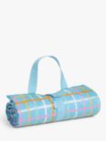 John Lewis ANYDAY Grid Picnic Rug, Blue/Multi